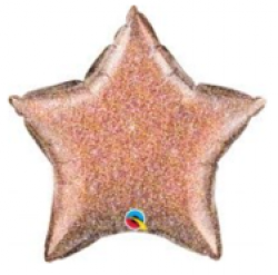 Rose Gold Glitter Star - 20 inch