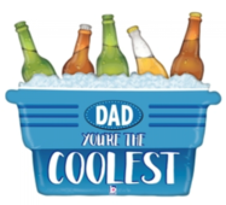 Coolest Dad Cooler - 33 inch Foil