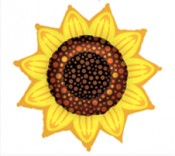 Foil Sunflower Shape - 42 inch