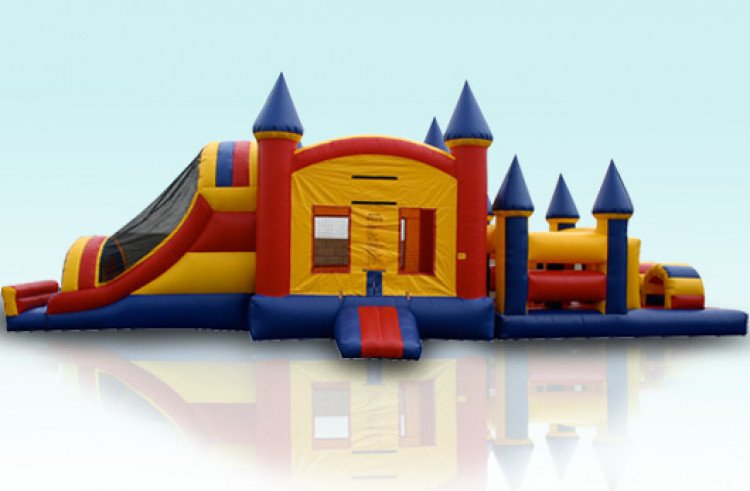 Castle Primary Colors Obstacle Bounce Slide