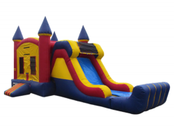 Primary Color Castle Slide & Bounce Combo
