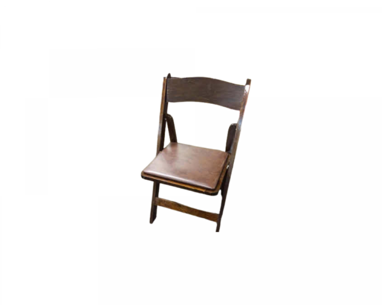 Garden Chair Fruitwood Brown Padded Seat