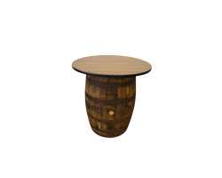 36 Inch Round Whiskey Barrel Table