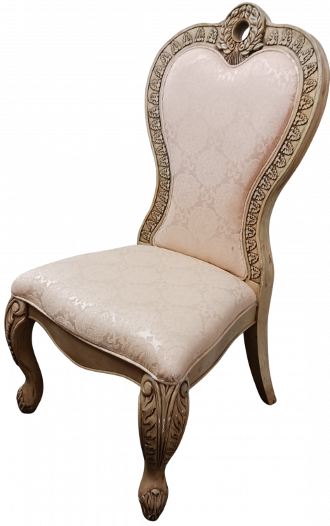 Vintage tan padded chair