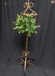 Standing Brass Lantern Candle Holder