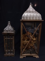 Large Metal Pattern Lantern