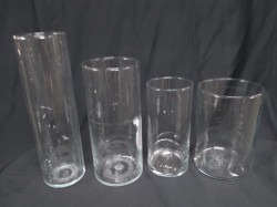 Wide Clear Vase