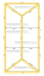 White Bistro Perimeter+ Lighting for 10x30 Tent