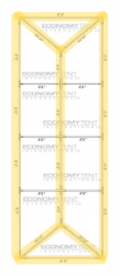 Black Bistro Perimeter+ Lighting for 10x40 Tent