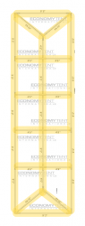 White Bistro Full Lighting for 10x50 Tent