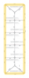 Color Changing Bistro Perimeter Lighting for 10x50 Tent