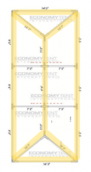Black Bistro Perimeter+ Lighting for 15x30 Tent