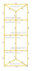 Black Bistro Full Lighting for 15x40 Tent