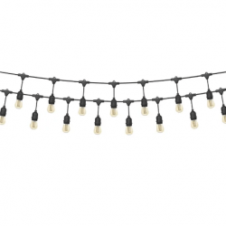 Black Bistro Full Lighting for 15x20 Tent