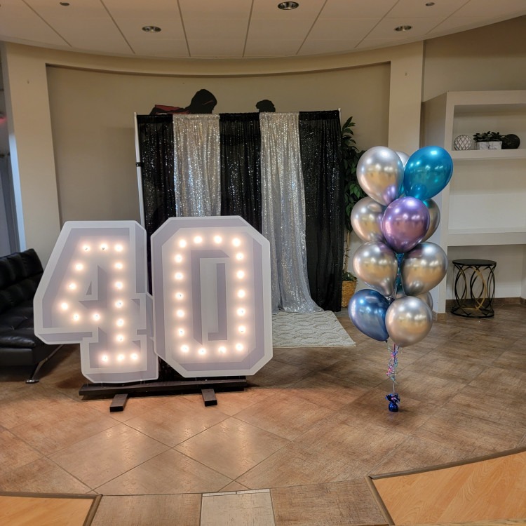 Marquee Lighted Number Signs & Sets
