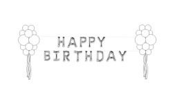 Balloon Party Pole Topiary style Birthday Yard Display