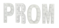 Light up PROM marquee sign