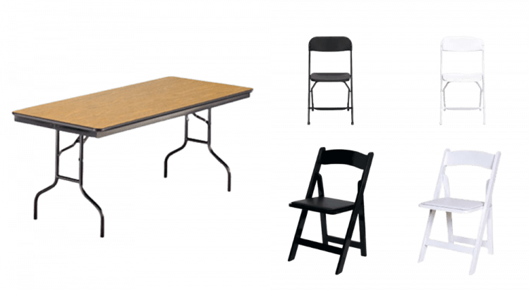 8 ft Table Seating Packages