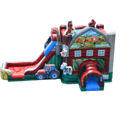 Farm Slide And Bounce Combo Waterslide